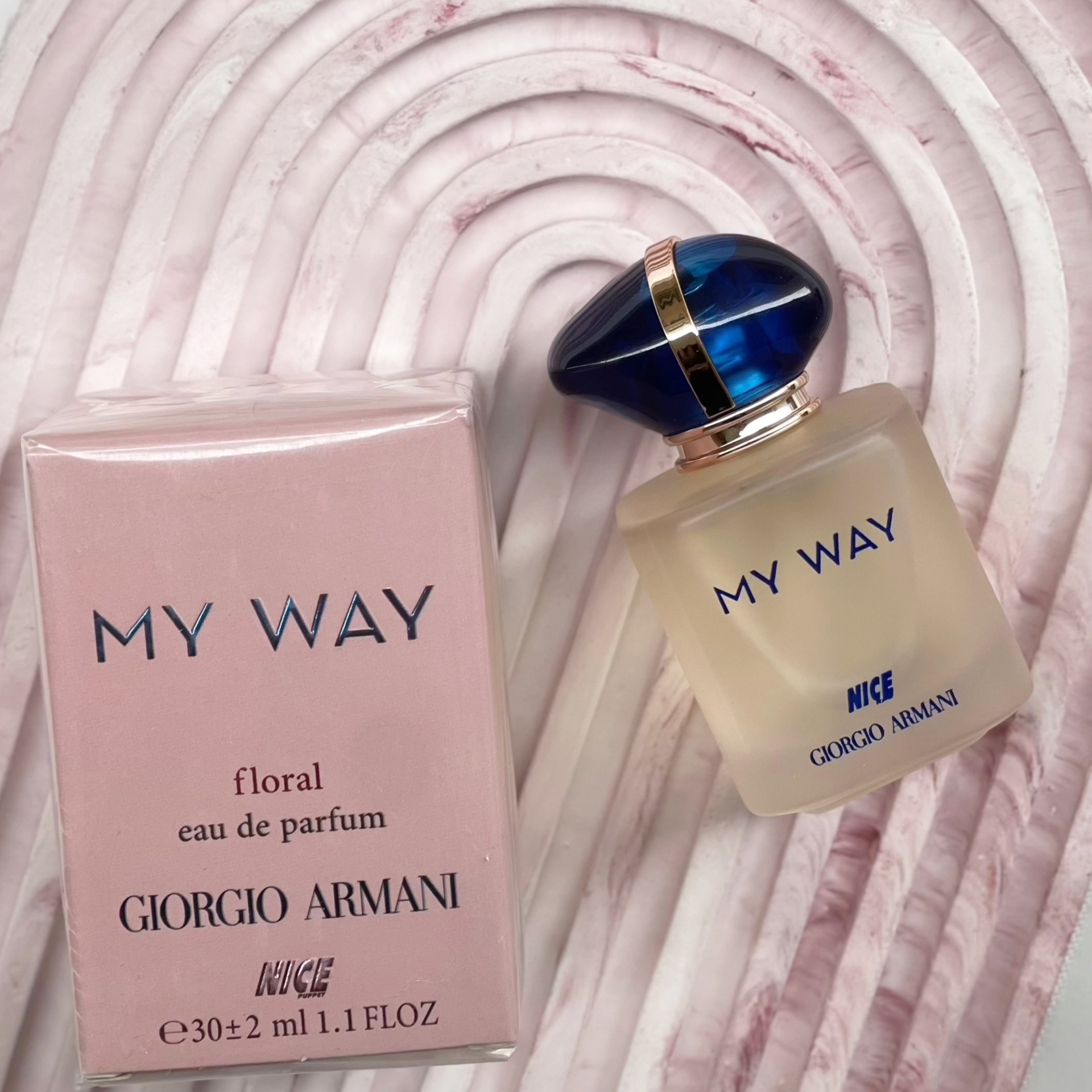  ادوپرفیوم زنانه مینیاتوری نایس پاپت Nice مدل جورجیو آرمانی مای وی Giorgio Armani My Way حجم 30 میلی لیتر 