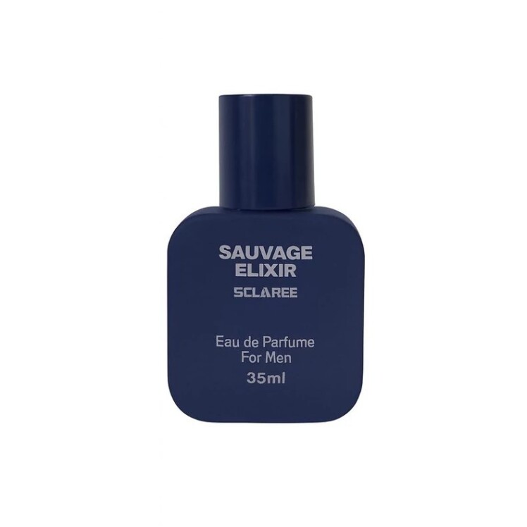 عطر جیبی مردانه اسکلاره مدل Sauvage Elixir با رایحه تلخ حجم 35 میلیلیتر